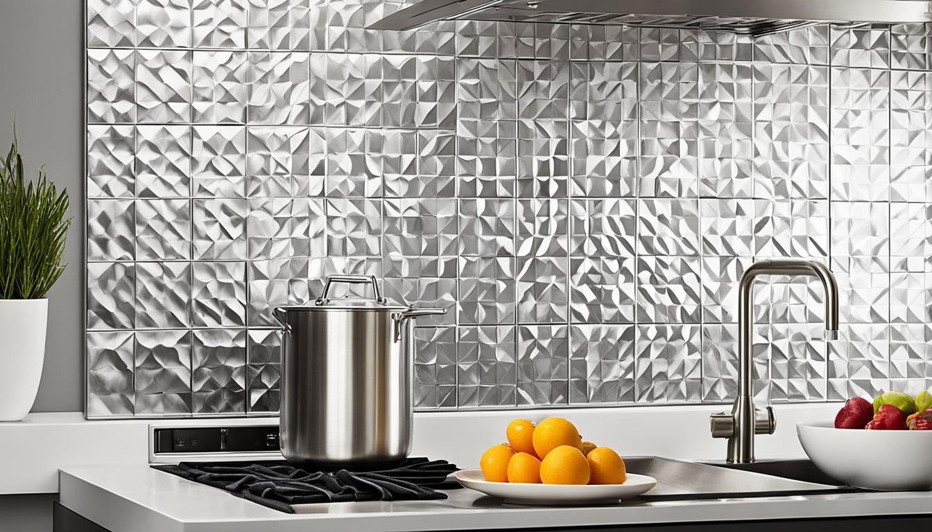 aluminum backsplash tiles