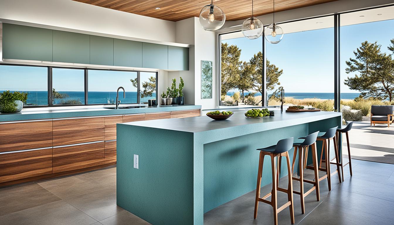coastal kitchen design two tone cabinetry ideas