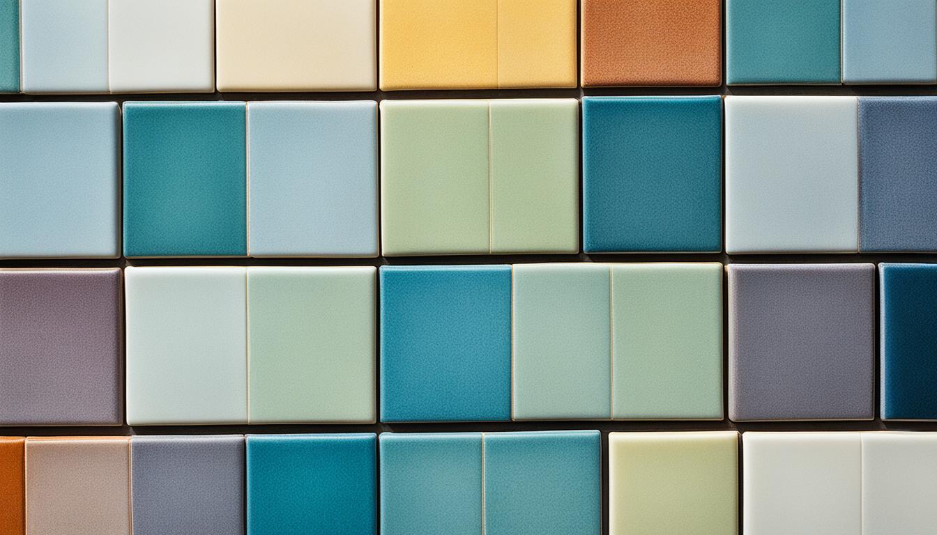 different shades of color within tile