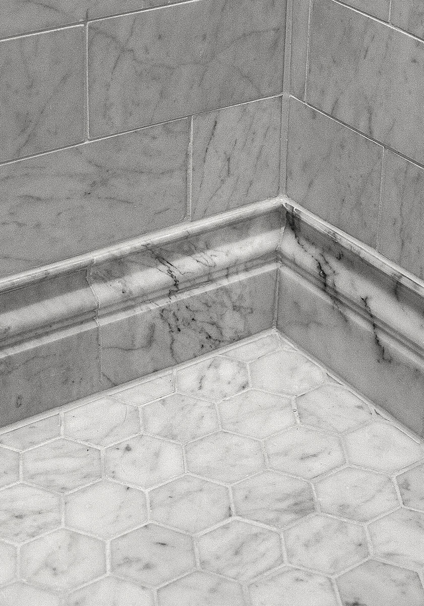 shower floor tile marble mosaics