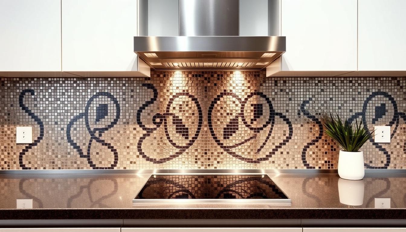 Stainless Steel Mosaic tile backsplashes