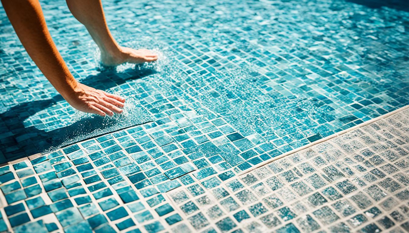 swimming pool tile maintenance